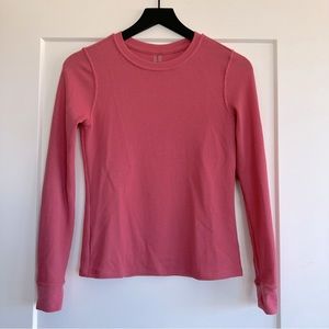 Outdoor Voices FastTrack Waffle Longsleeve Pink Size XS